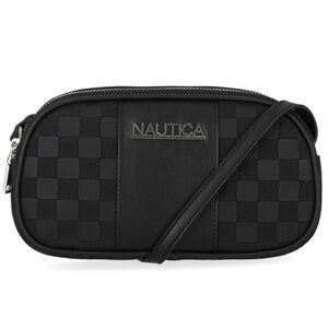 Nautica Woven Black Crossbody Bag